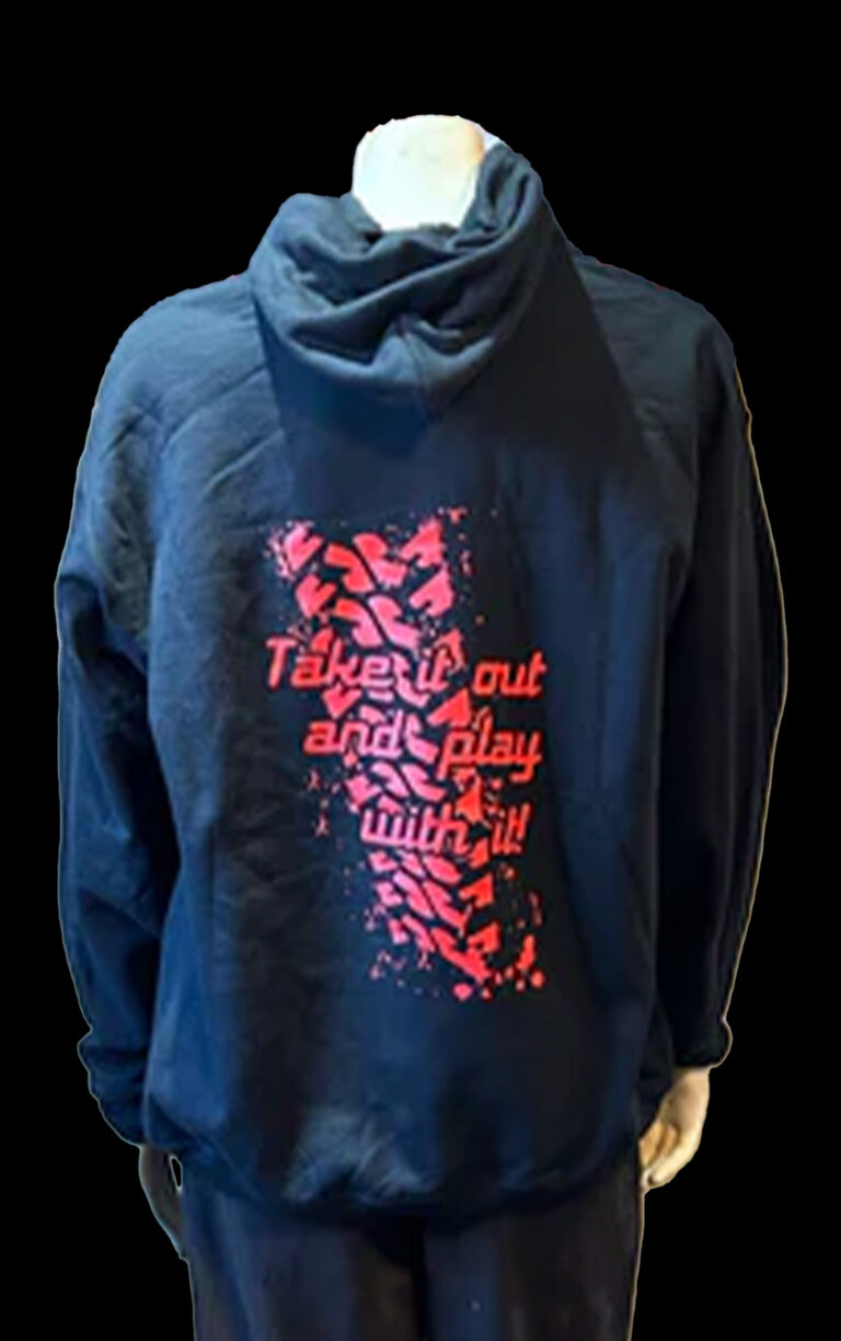 DA black DA hoodie-back