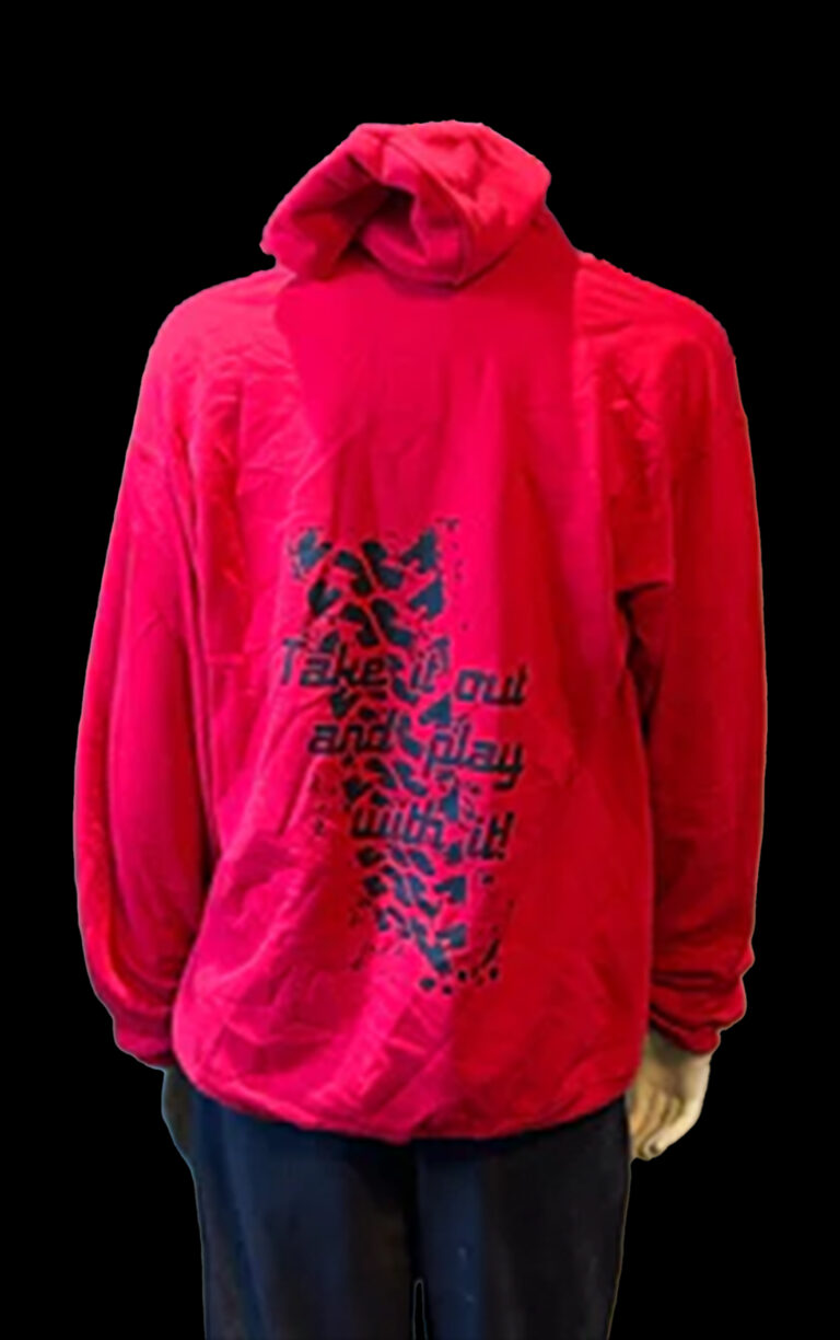 DA red hoodie- DA hoodie-bck